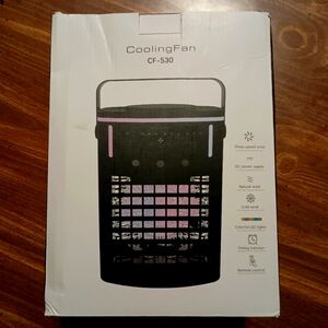 PORTABLE AIR CONDITIONER / COOLING FAN - New - LED RGB Light Humidifier Timer